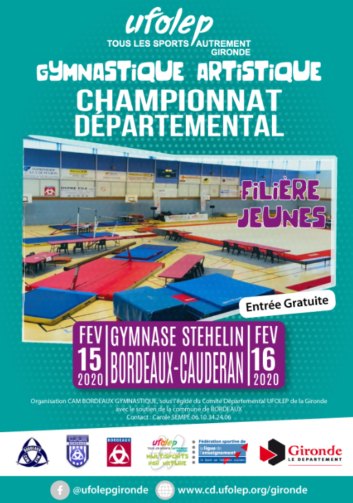 Championnat départemental Jeunes Bordeaux Stehelin 15 & 16 février 2020