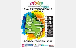 ORGANISATION COMPETITION 25-26 MAI 2013 AU BOUSCAT