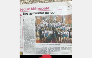 Revue de presse : Nos gymnastes au Top !