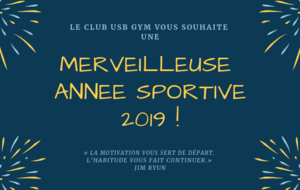 Le club de l'USB Gym vous souhaite une merveilleuse année 2019