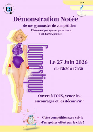 DEMONSTRATION NOTEE - EQUIPES DE COMPETITION - 27/06/2026