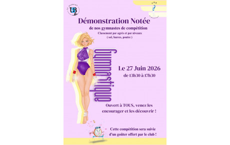 DEMONSTRATION NOTEE - EQUIPES DE COMPETITION - 27/06/2026